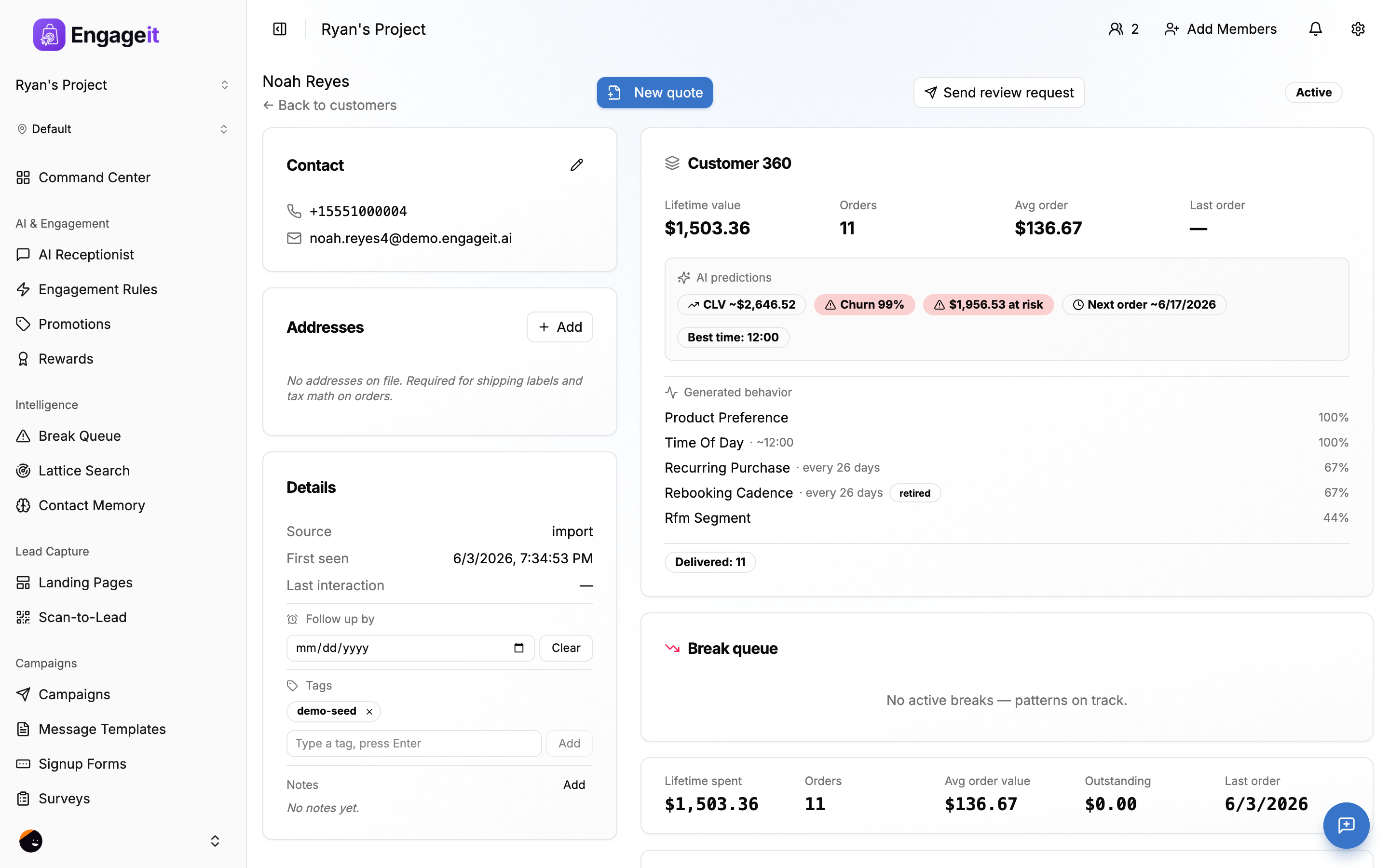 EngageIt platform screenshot