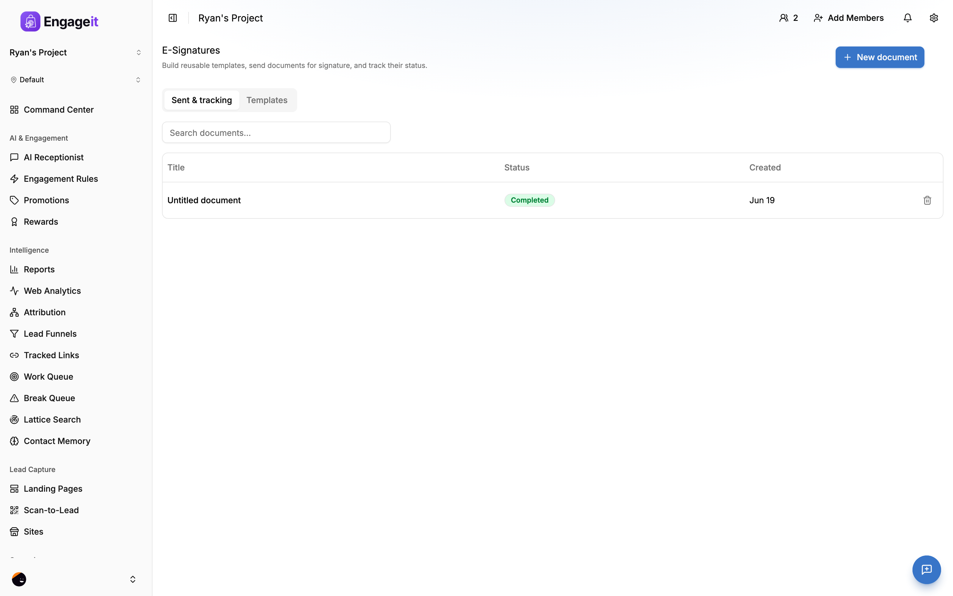 EngageIt e-signatures