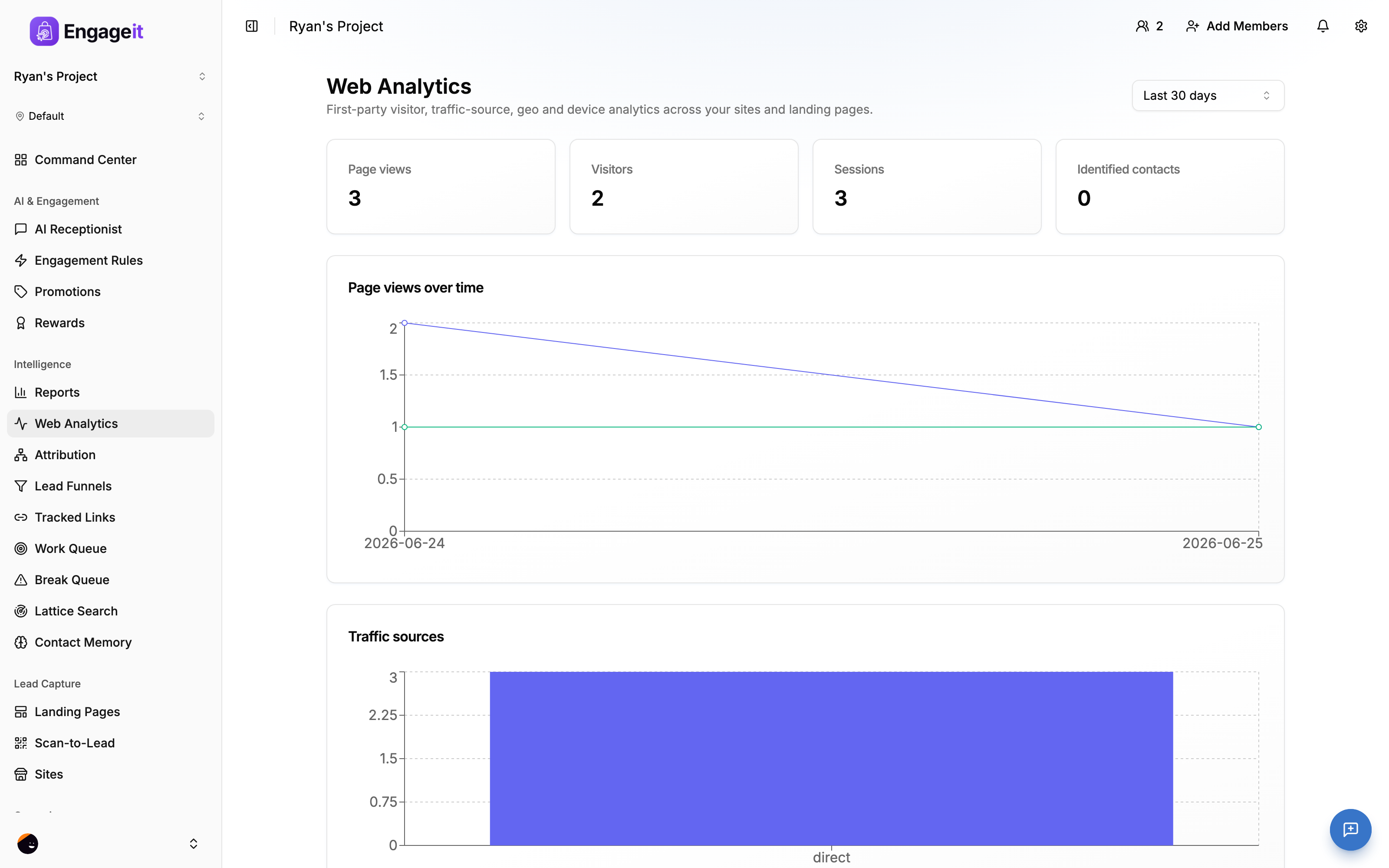 EngageIt web analytics
